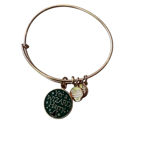 Alex and Ani Harry Potter‎ Gold quote Charm Bracelet - Picture 1 of 2